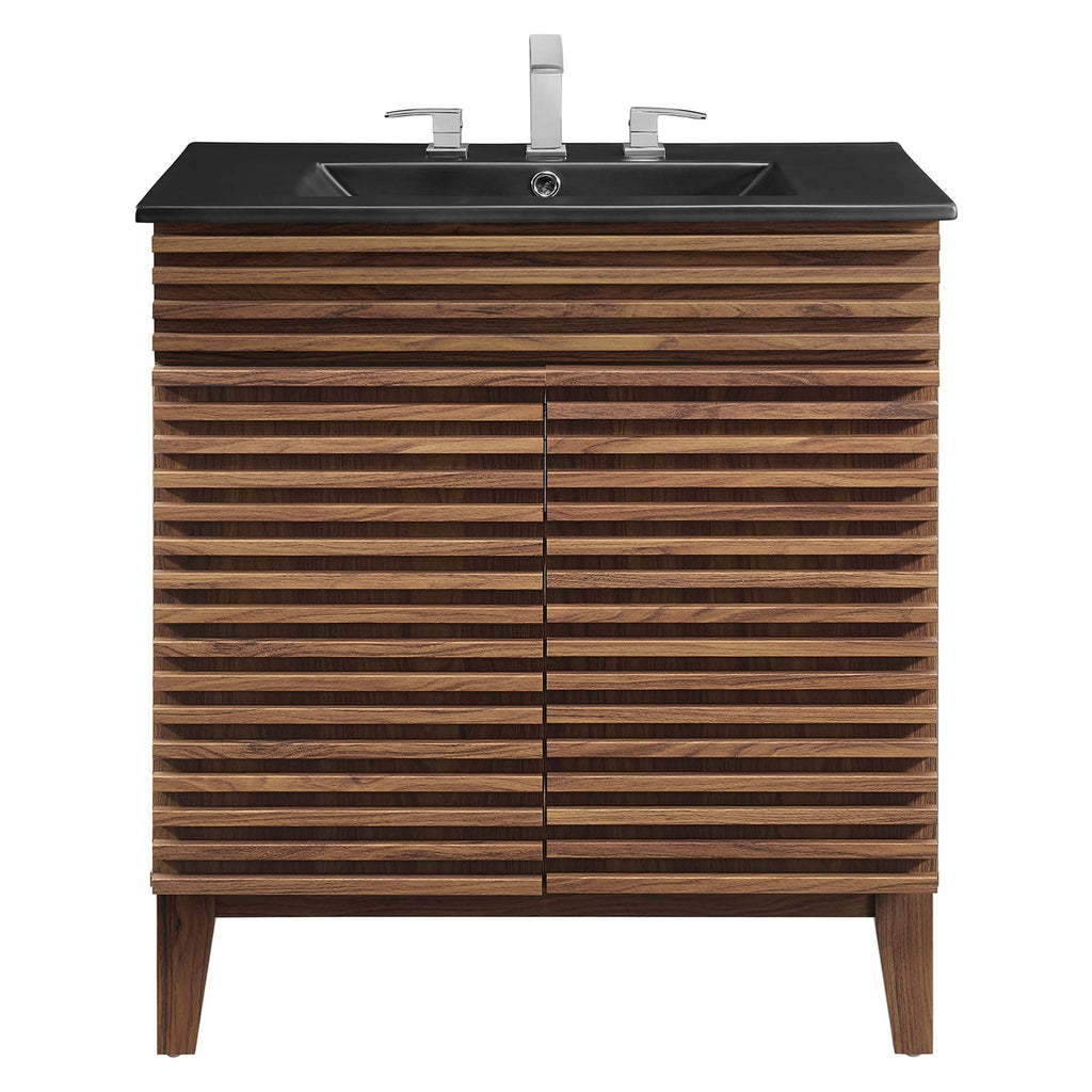 Render 30" Bathroom Vanity - Walnut Black