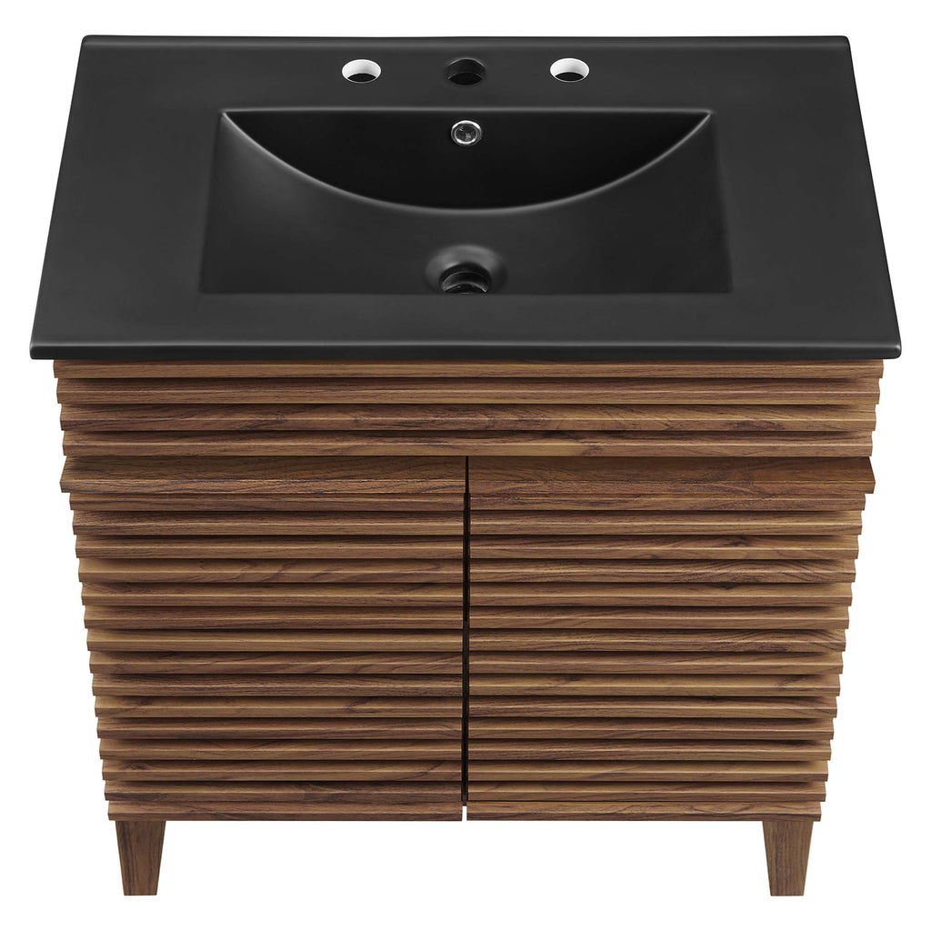 Render 30" Bathroom Vanity - Walnut Black