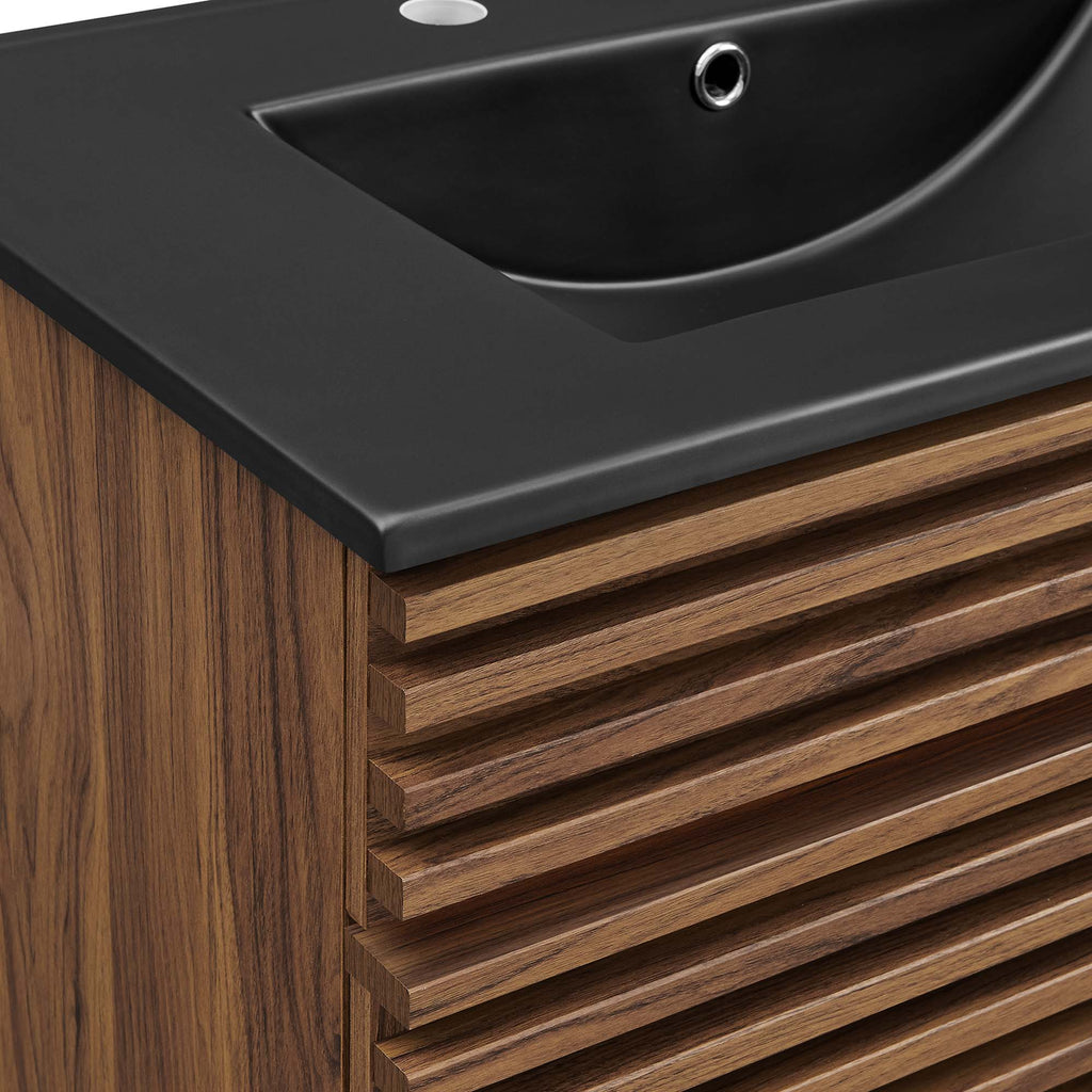 Render 30" Bathroom Vanity - Walnut Black