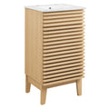 Render 18" Bathroom Vanity Cabinet - Oak White
