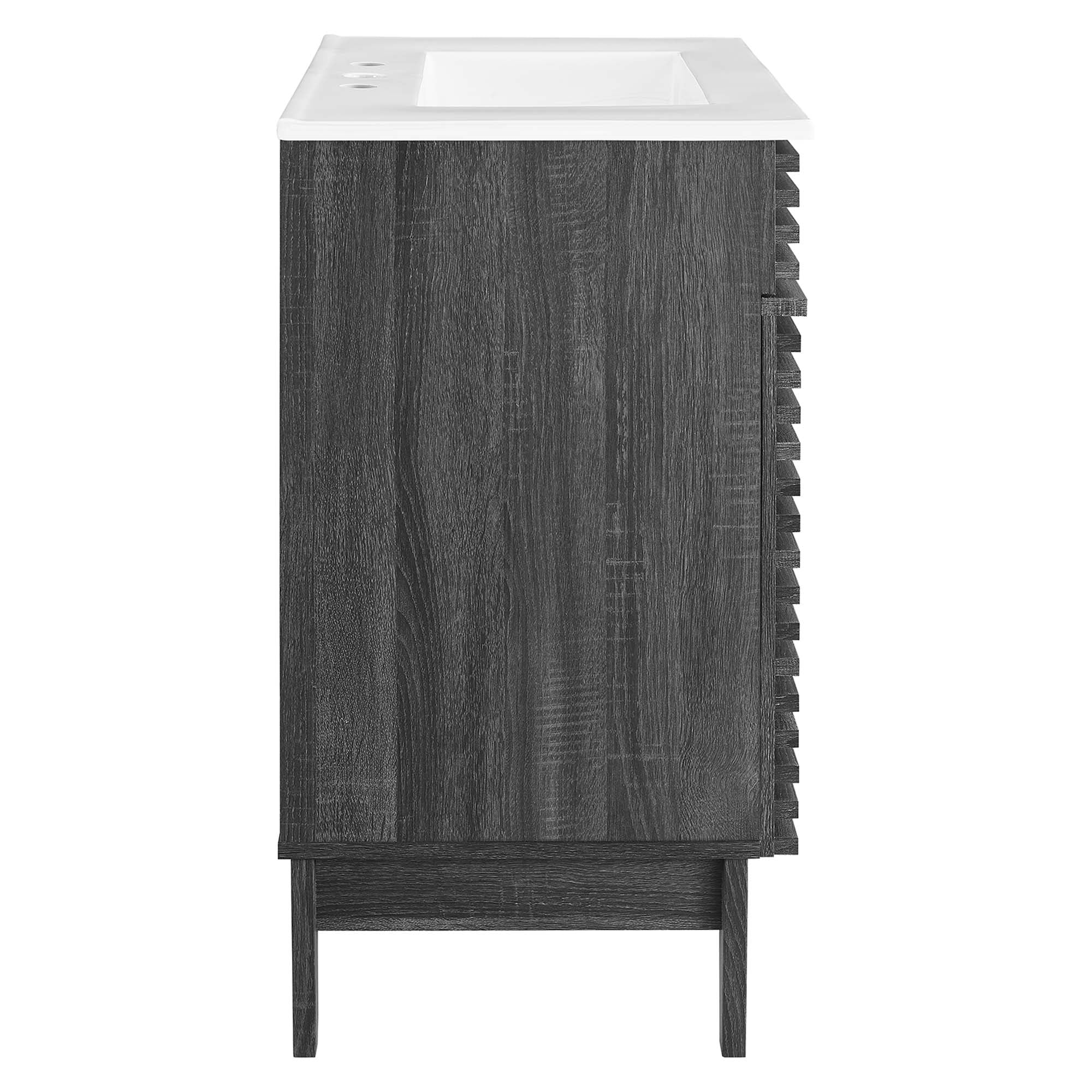 Render 30" Bathroom Vanity Cabinet - Charcoal White