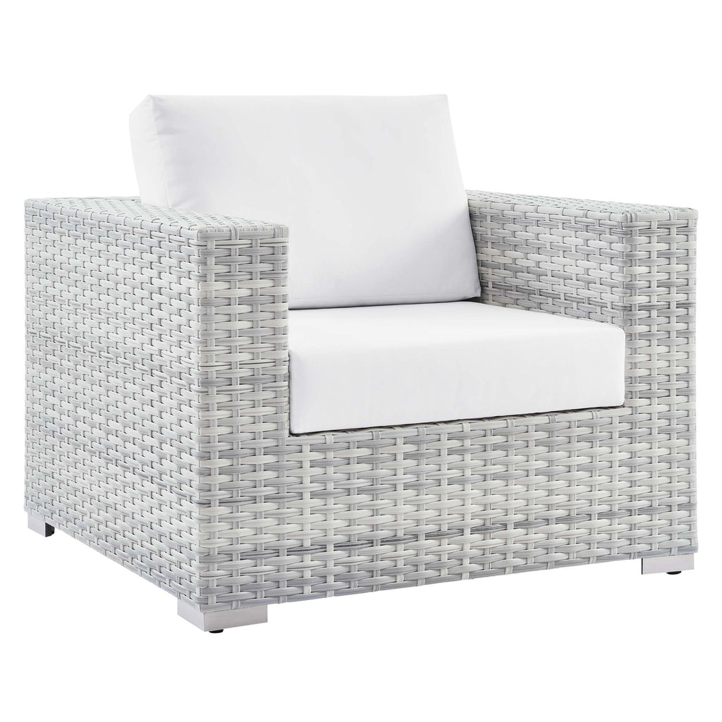 Convene 3-Piece Outdoor Patio Set - Light Gray White