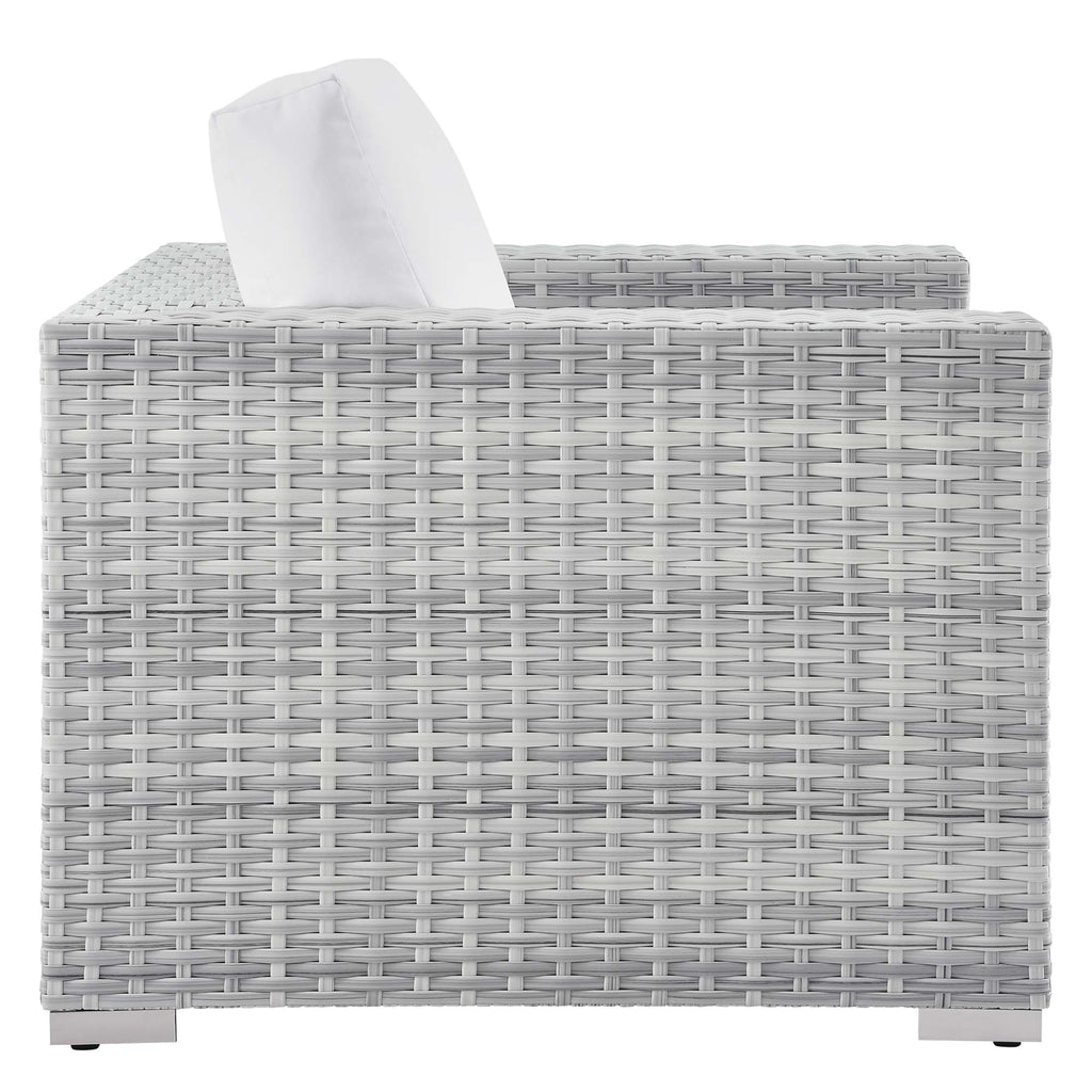 Convene 3-Piece Outdoor Patio Set - Light Gray White