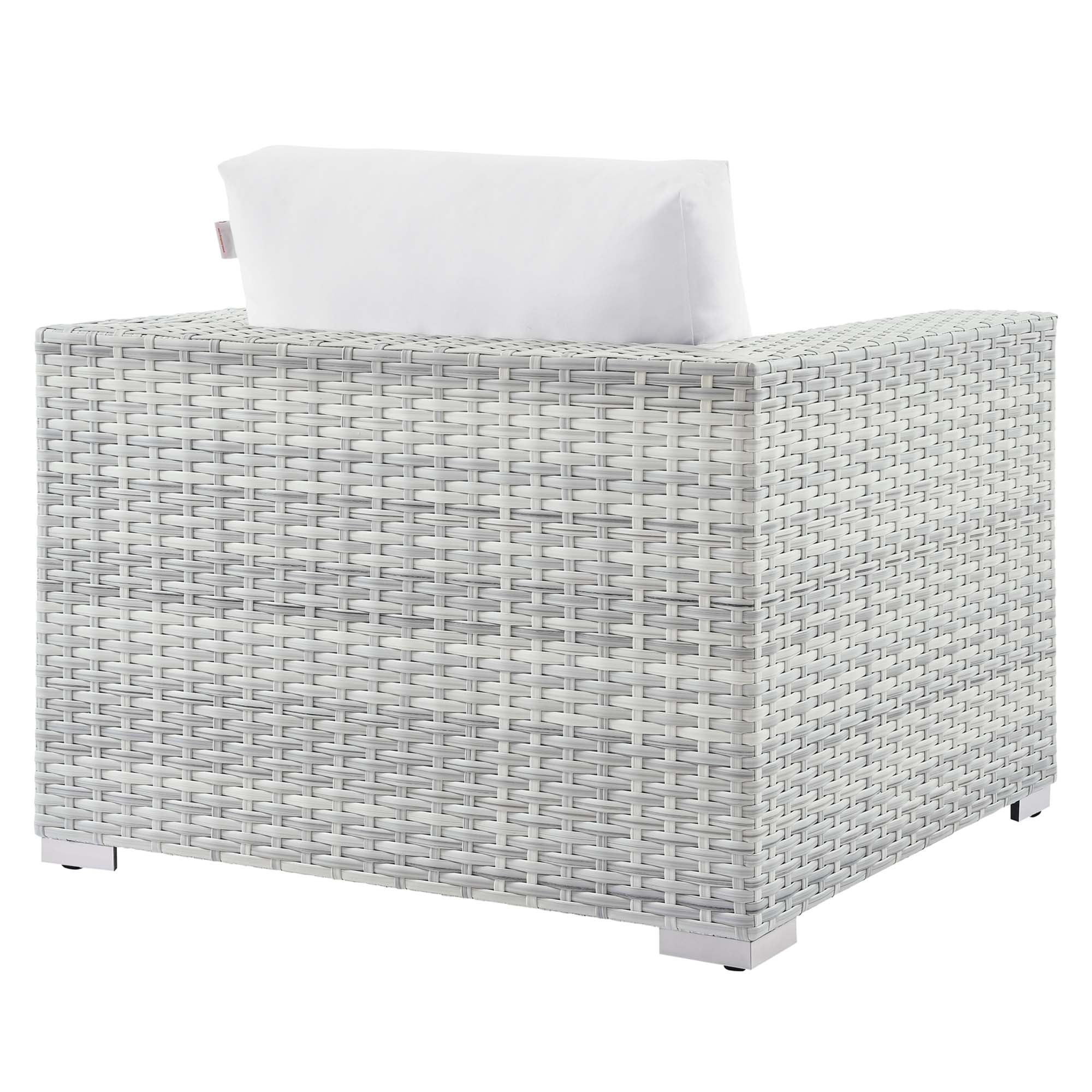 Convene 3-Piece Outdoor Patio Set - Light Gray White