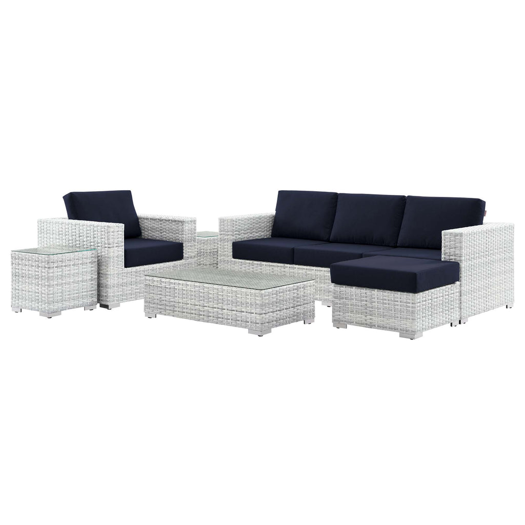 Convene 6-Piece Outdoor Patio Set - Light Gray Navy
