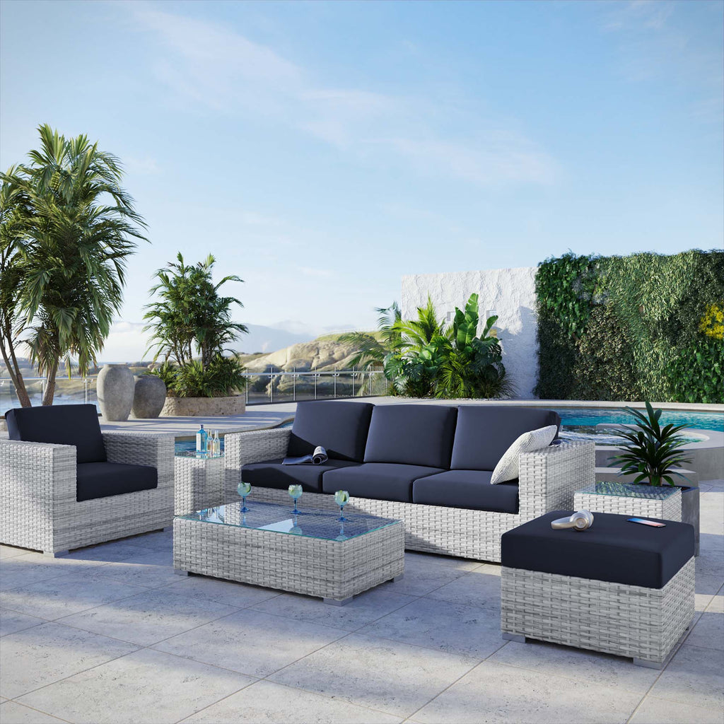 Convene 6-Piece Outdoor Patio Set - Light Gray Navy