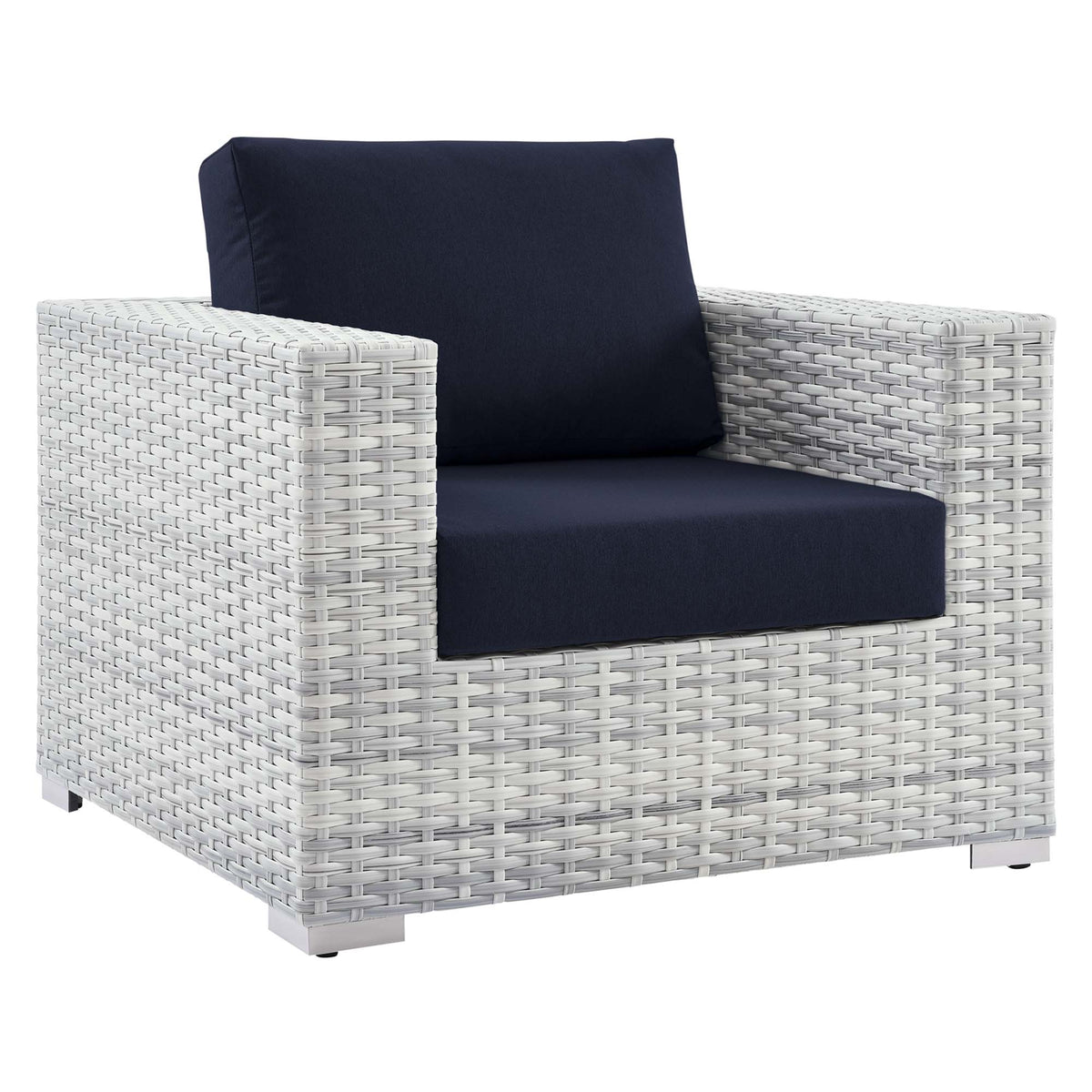 Convene 4-Piece Outdoor Patio Set - Light Gray Navy