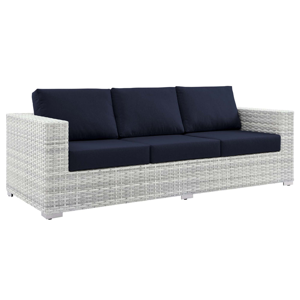 Convene 4-Piece Outdoor Patio Set - Light Gray Navy