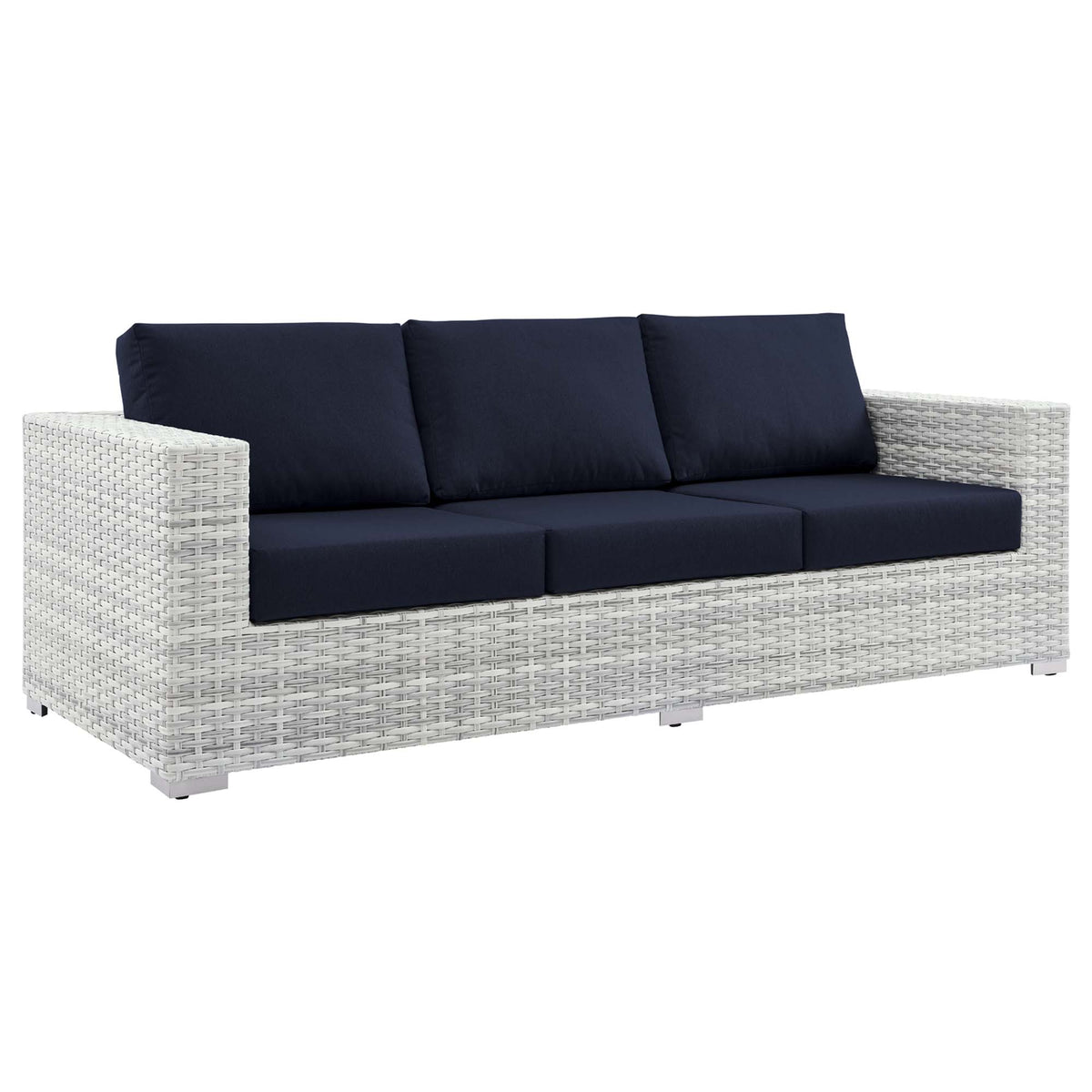Convene 4-Piece Outdoor Patio Set - Light Gray Navy
