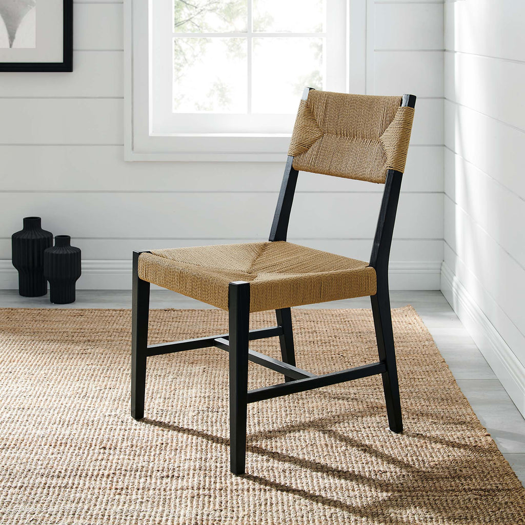Bodie Wood Dining Chair - Black Natural