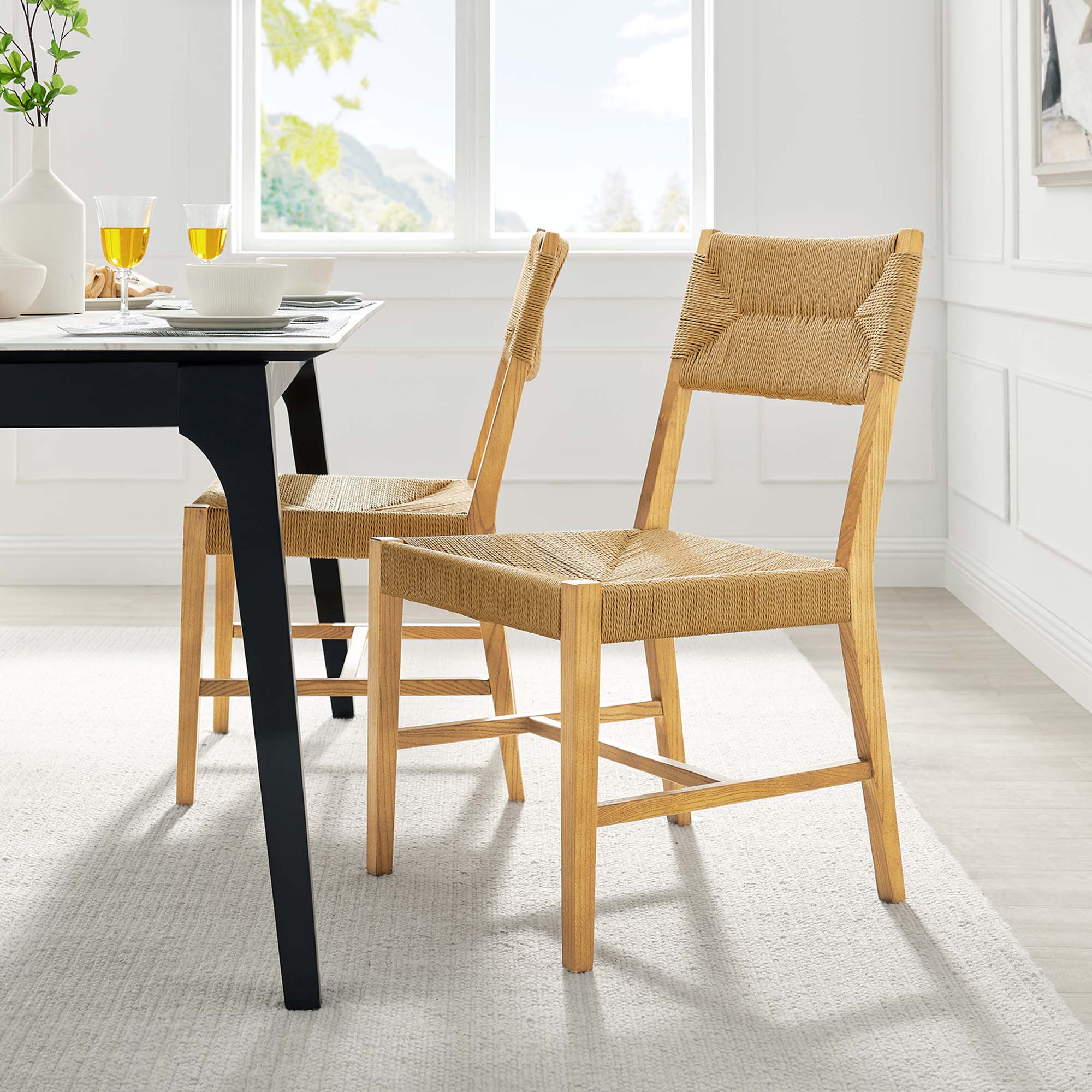 Bodie Wood Dining Chair - Natural Natural