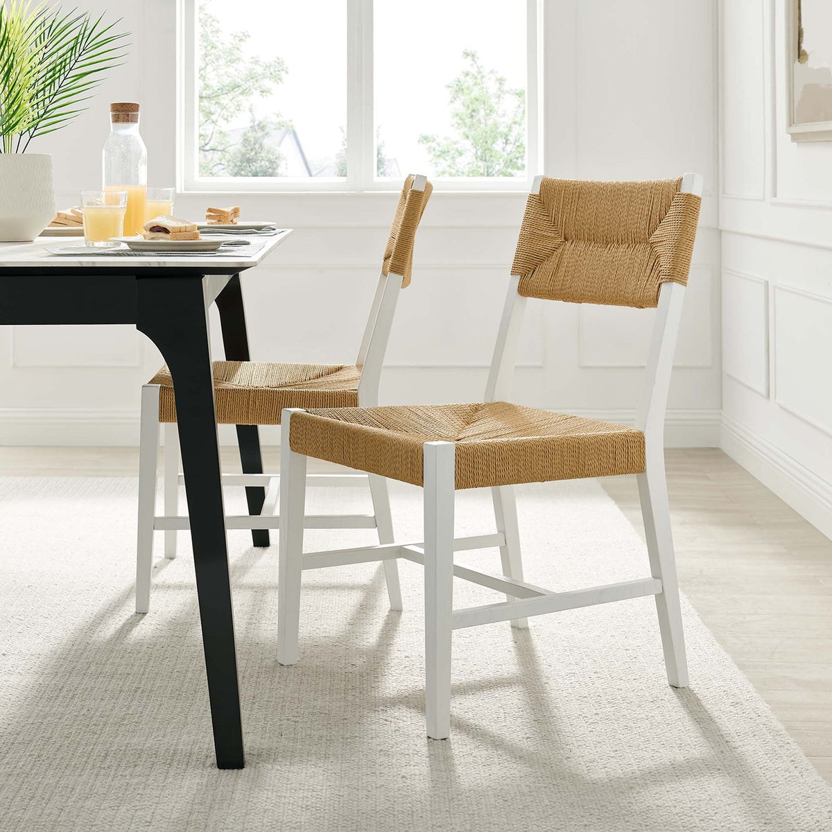 Bodie Wood Dining Chair - White Natural