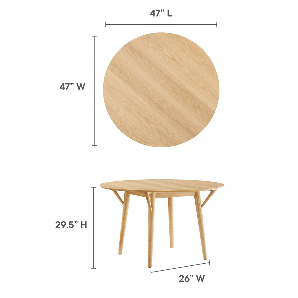 Gallant 47" Round Dining Table - Oak Oak