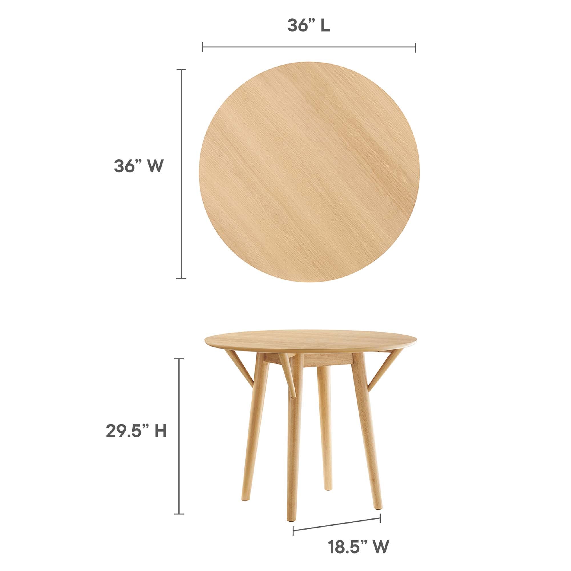 Gallant 36" Dining Table - Oak Oak