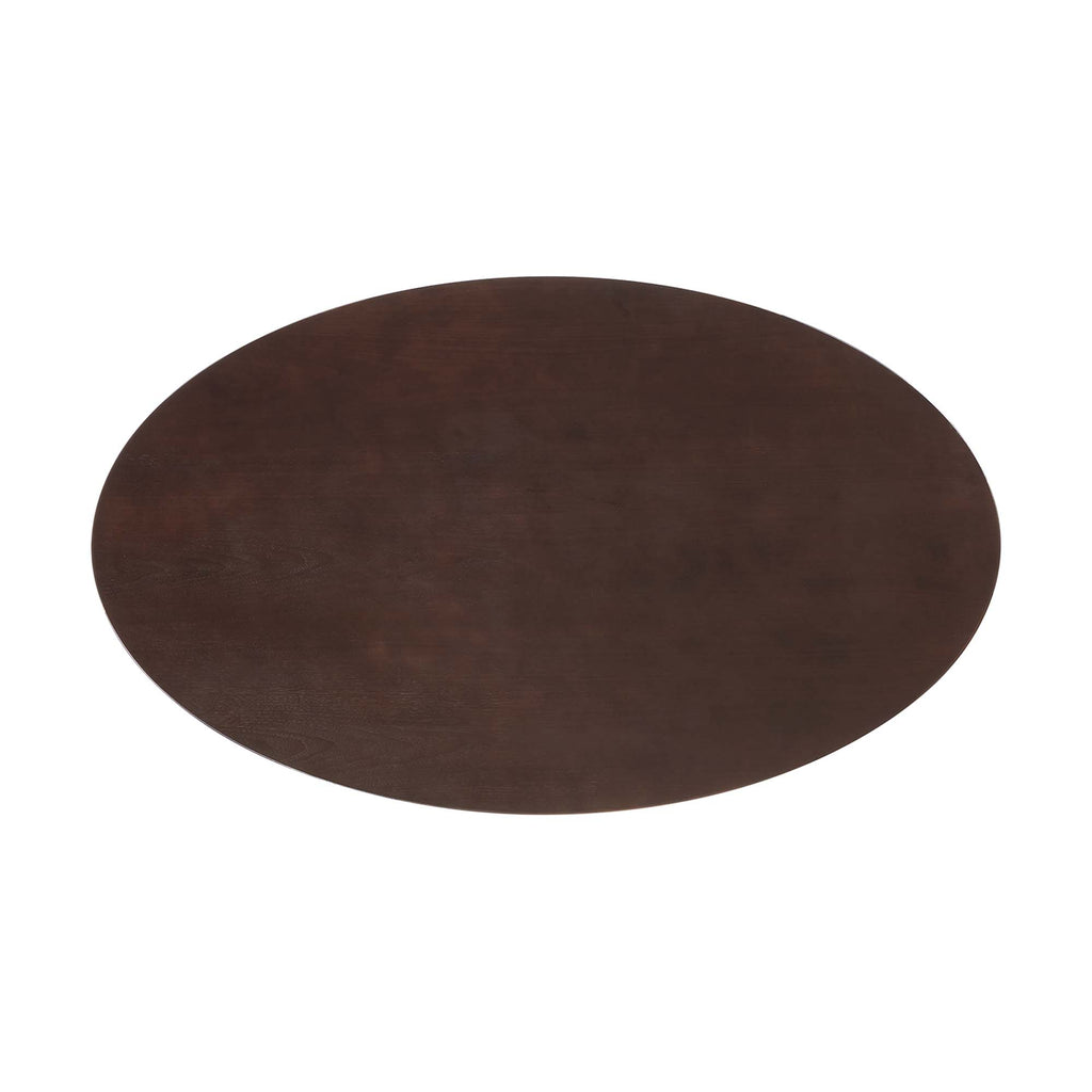 Lippa 60" Oval Wood Dining Table - Gold Cherry Walnut