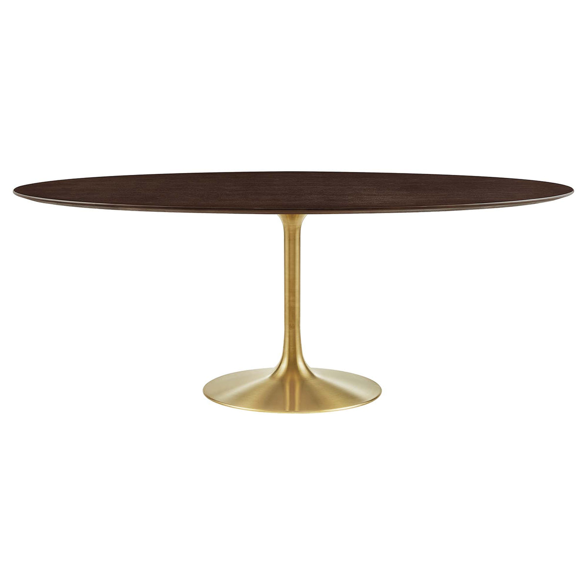 Lippa 78" Oval Wood Dining Table - Gold Cherry Walnut