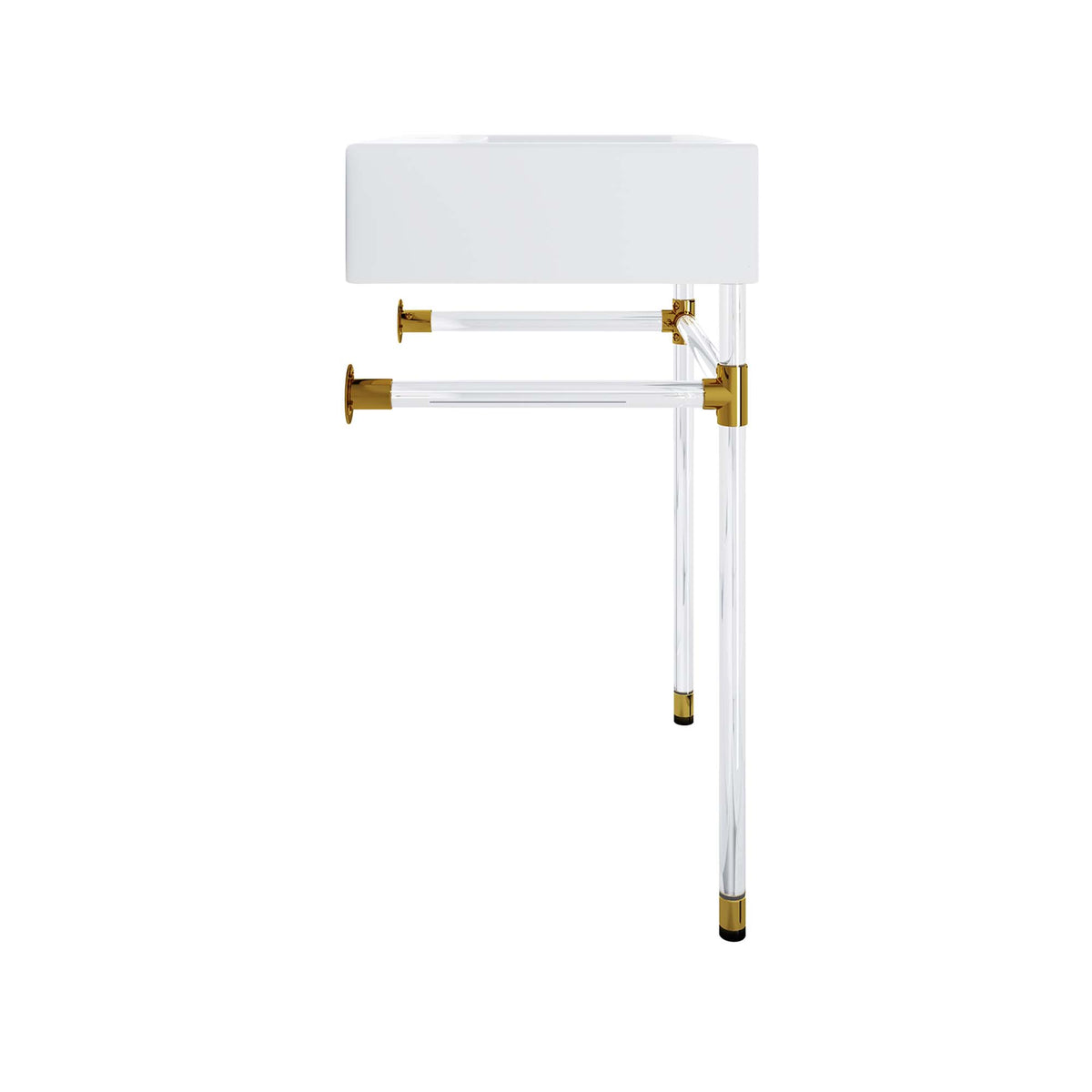 Redeem 24" Acrylic Wall-Mount Bathroom Vanity - Clear White