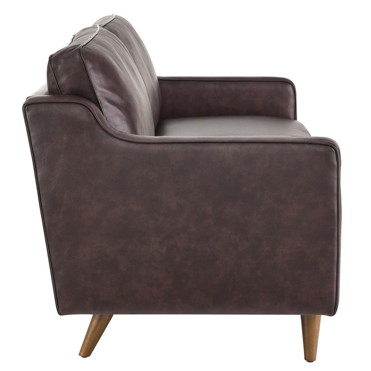 Impart Genuine Leather Sofa - Brown