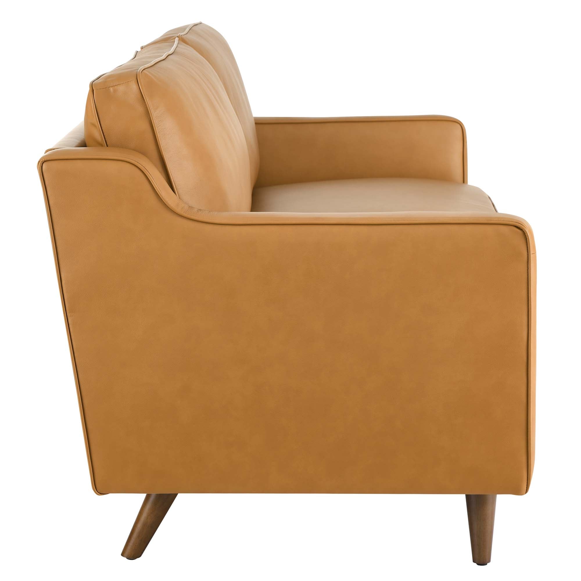 Impart Genuine Leather Sofa - Tan