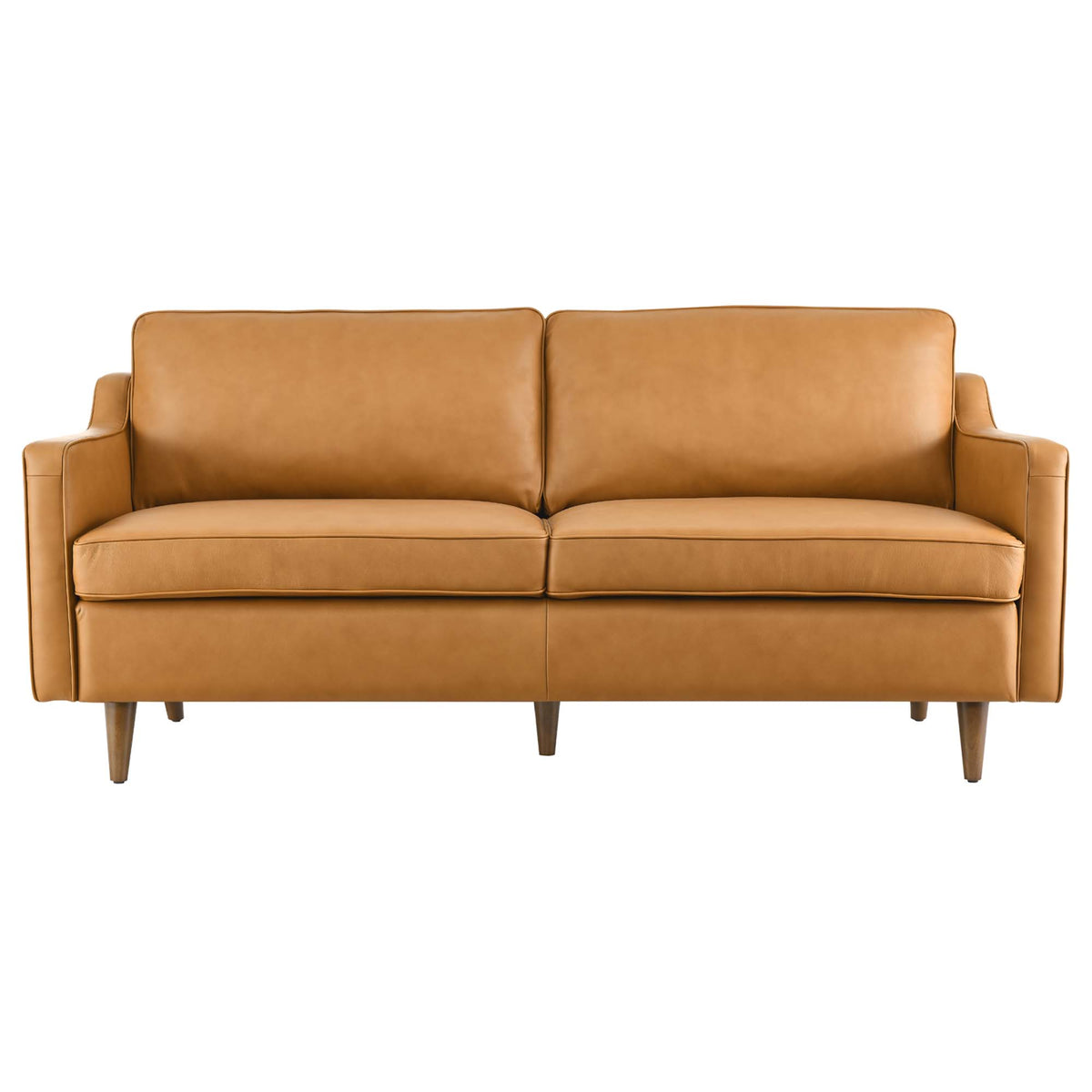 Impart Genuine Leather Sofa - Tan