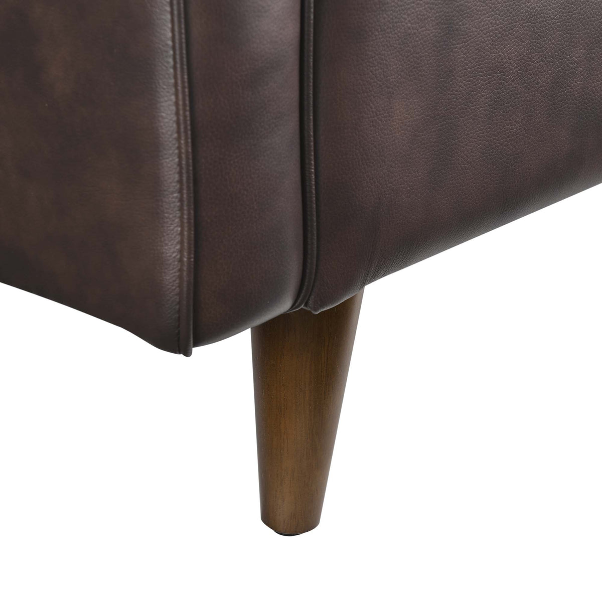 Impart Genuine Leather Loveseat - Brown