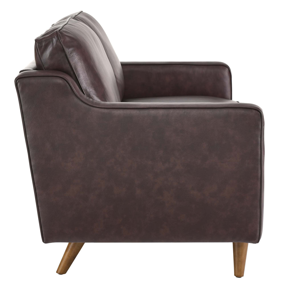Impart Genuine Leather Loveseat - Brown