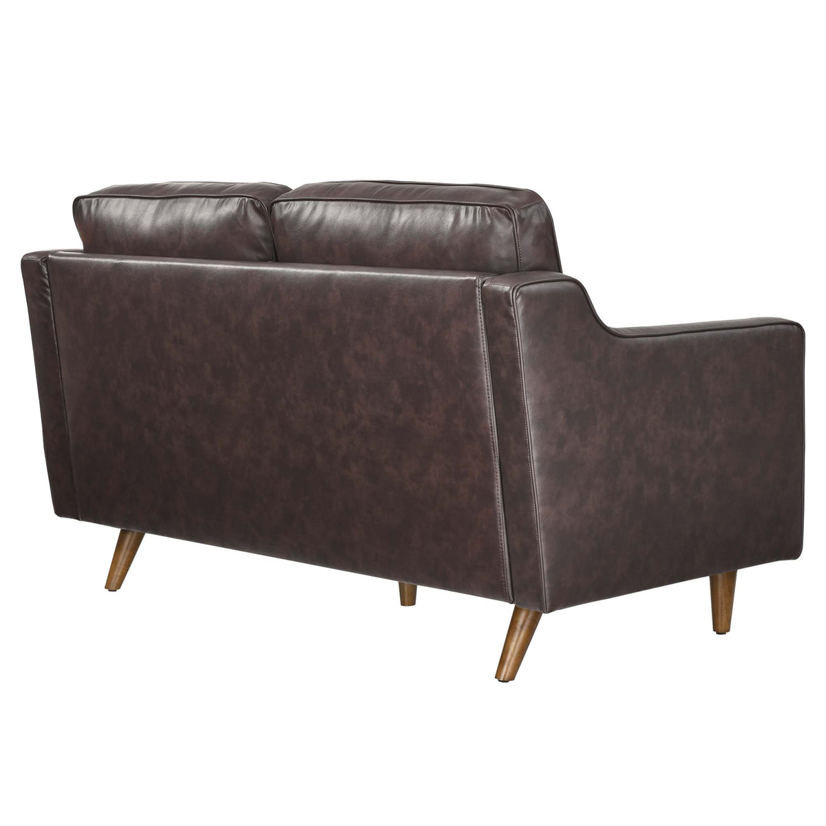 Impart Genuine Leather Loveseat - Brown