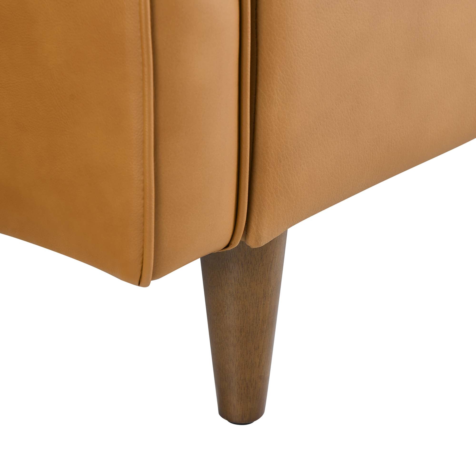 Impart Genuine Leather Loveseat - Tan