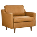 Impart Genuine Leather Armchair - Tan