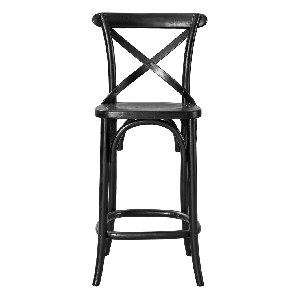 Gear Counter Stool - Black (EEI-5562-BLK)