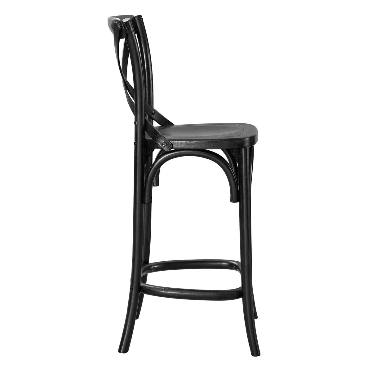Gear Counter Stool - Black (EEI-5562-BLK)