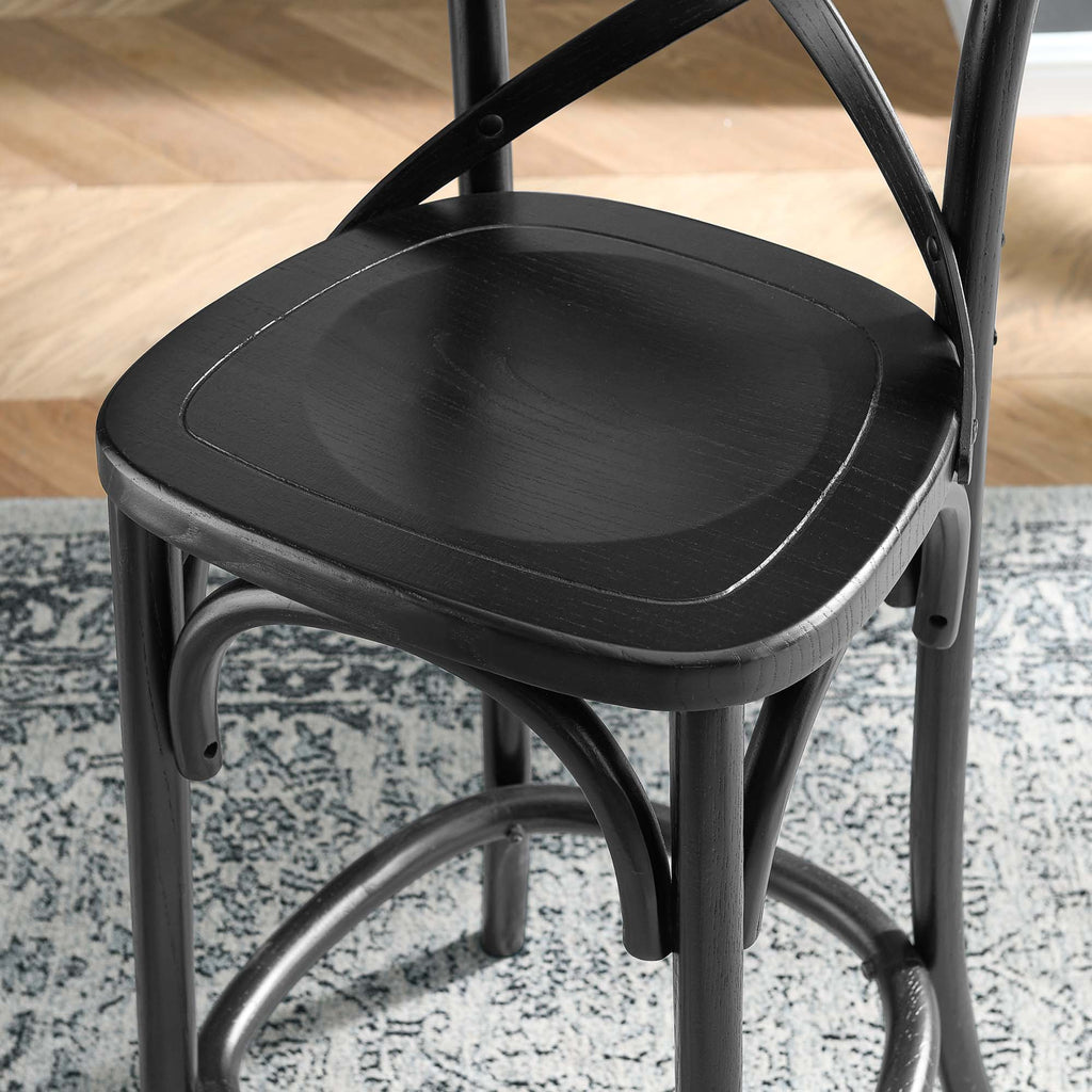 Gear Counter Stool - Black (EEI-5562-BLK)