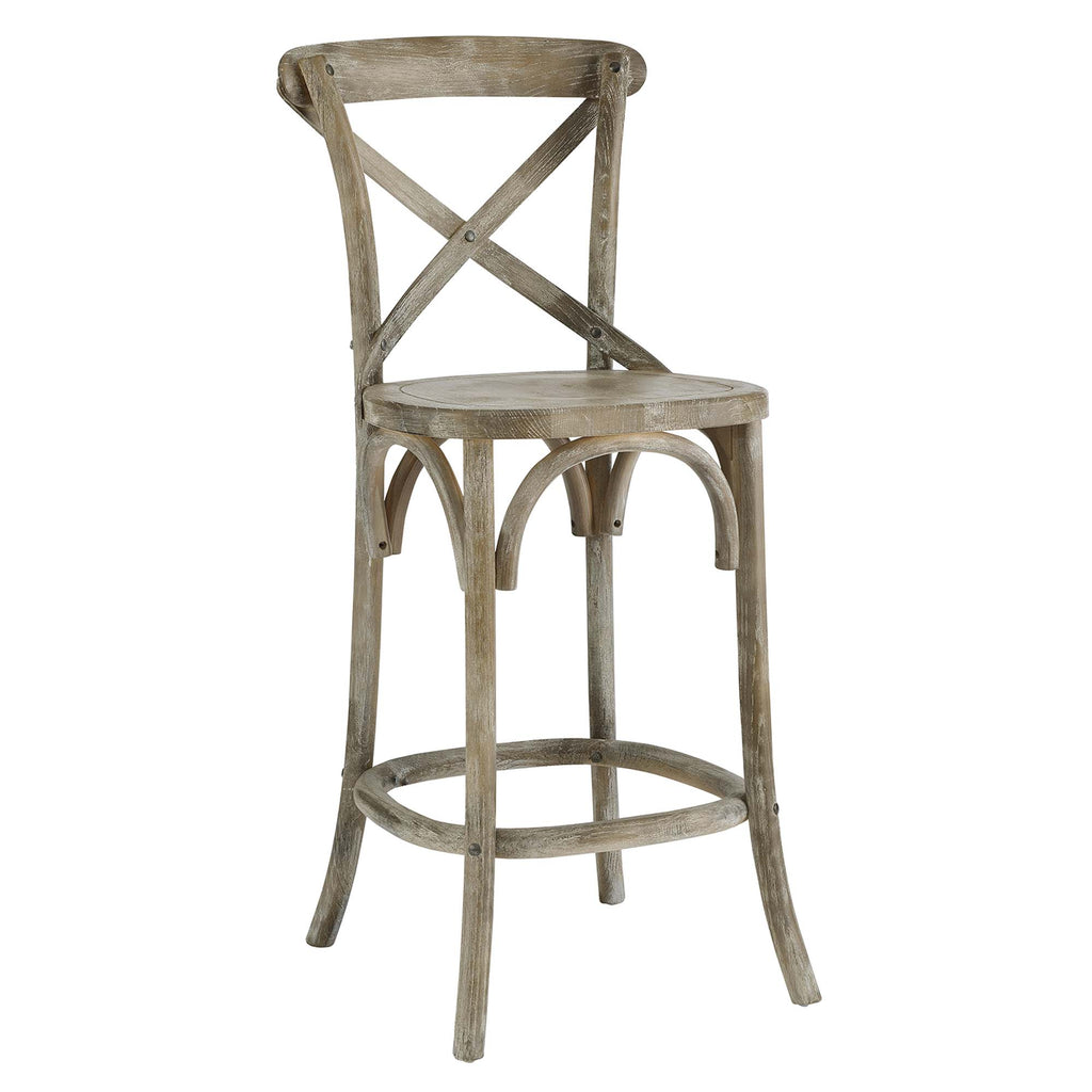 Gear Counter Stool - Gray (EEI-5562-GRY)