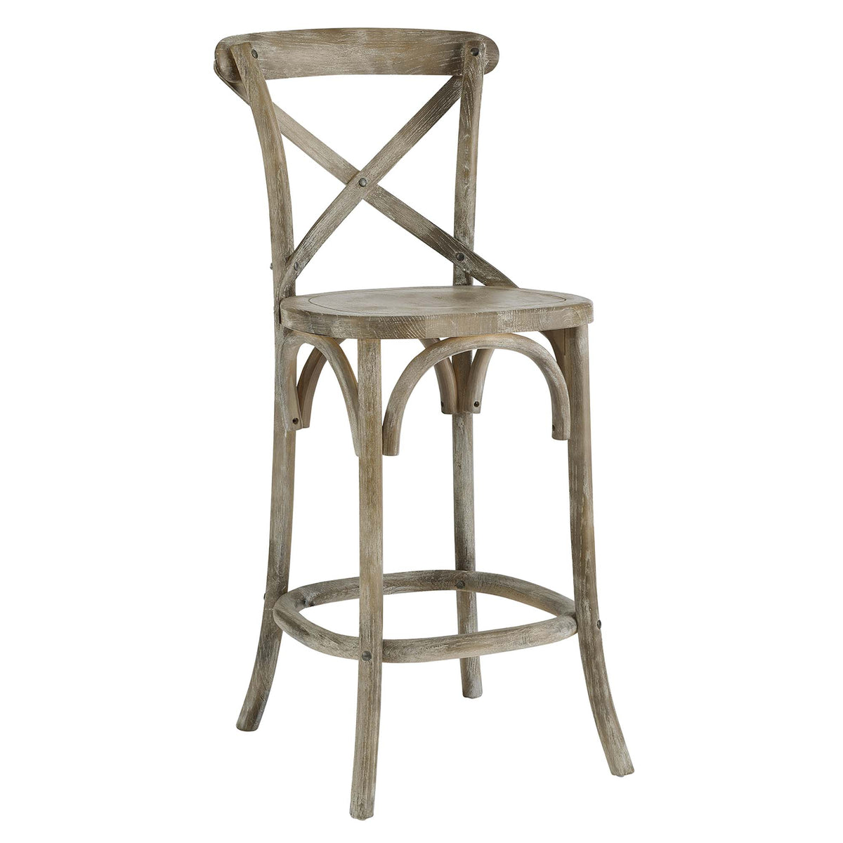 Gear Counter Stool - Gray (EEI-5562-GRY)
