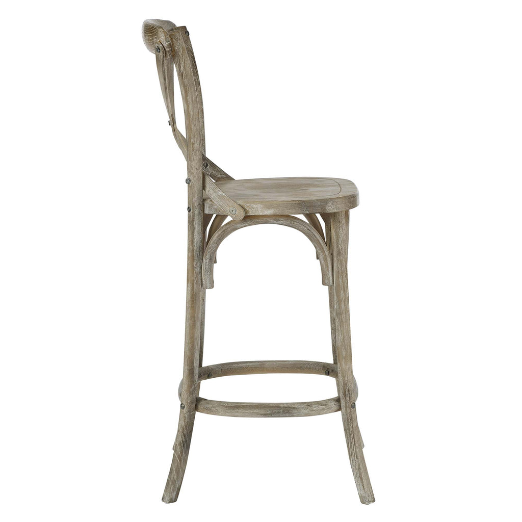 Gear Counter Stool - Gray (EEI-5562-GRY)