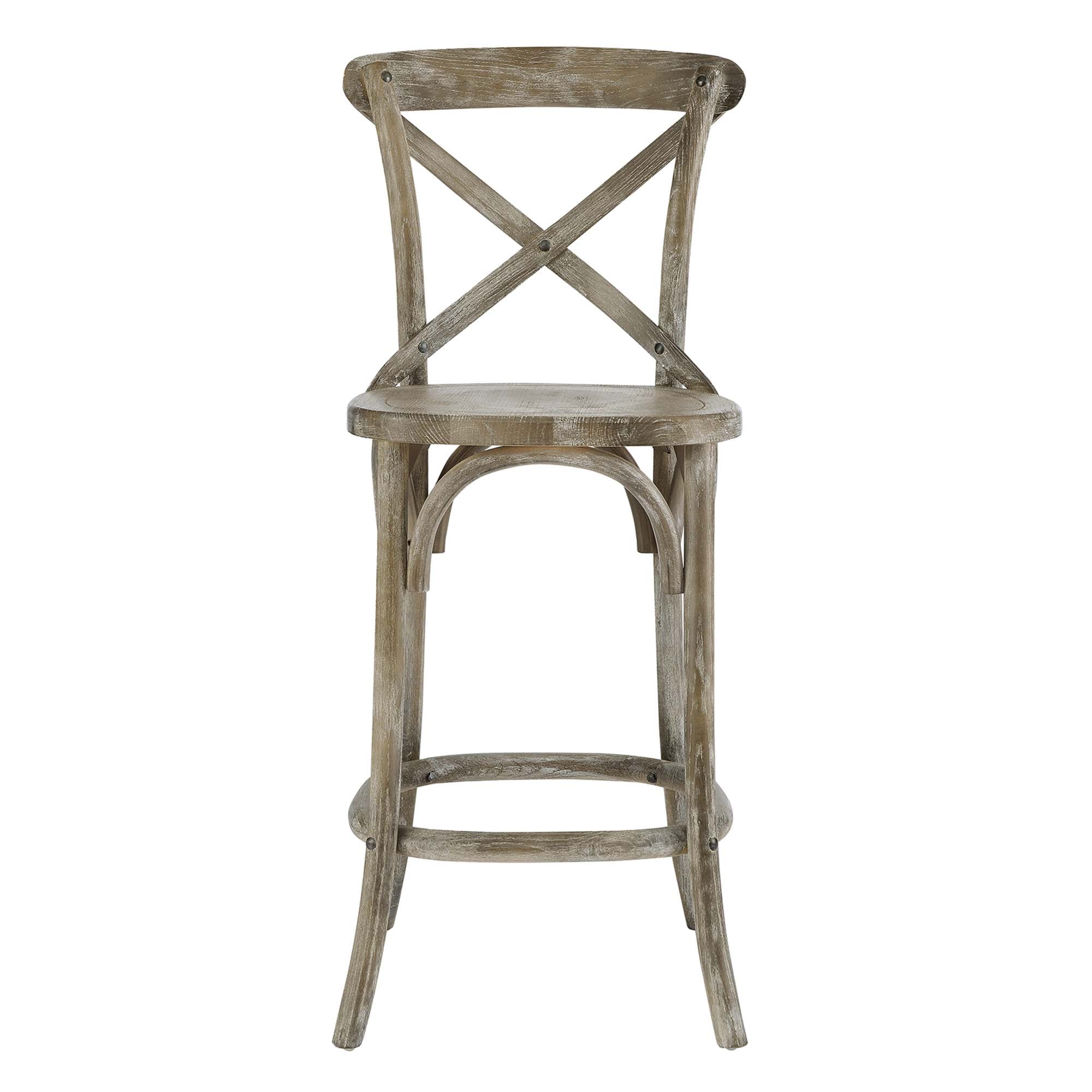 Gear Counter Stool - Gray (EEI-5562-GRY)