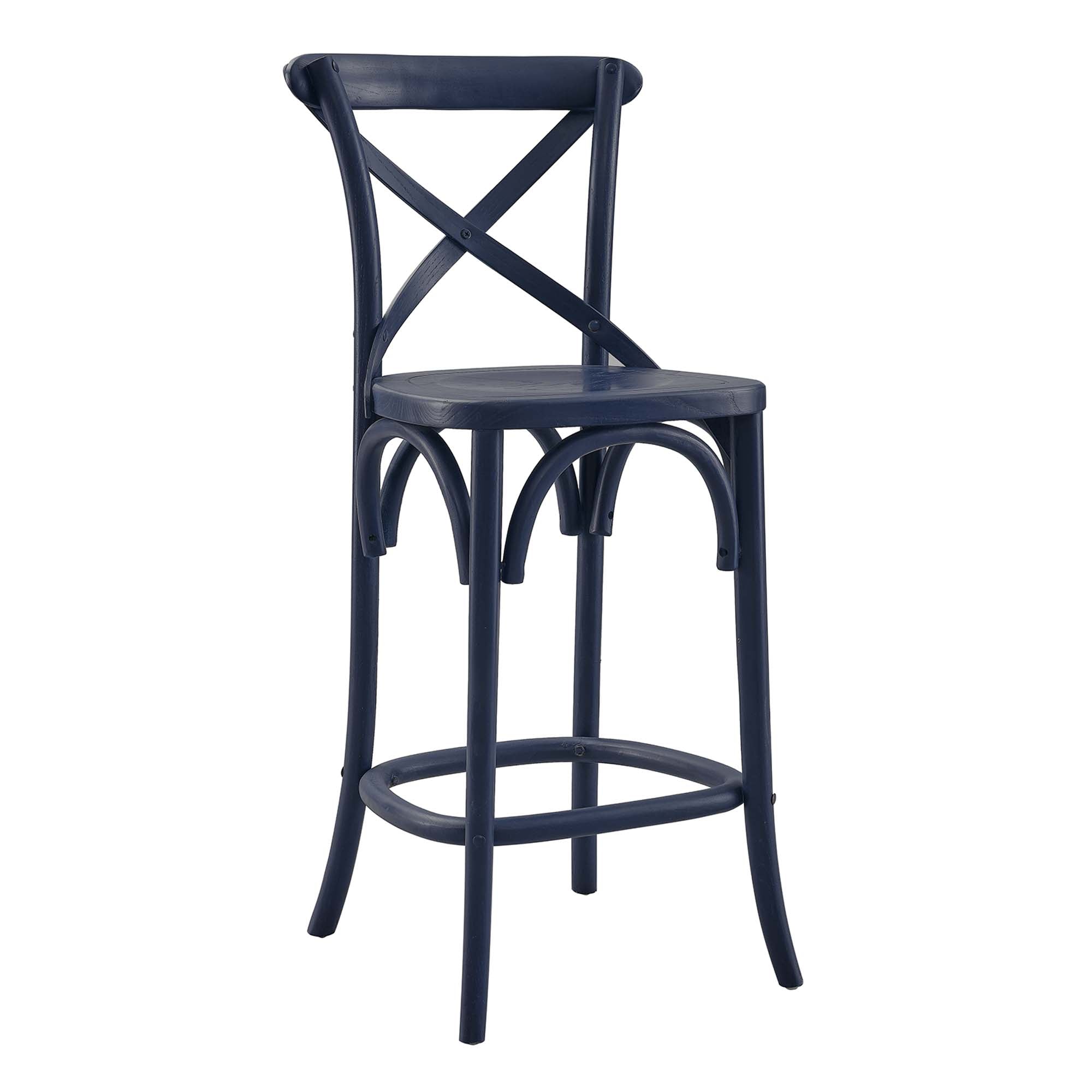 Gear Counter Stool - Midnight Blue (EEI-5562-MID)