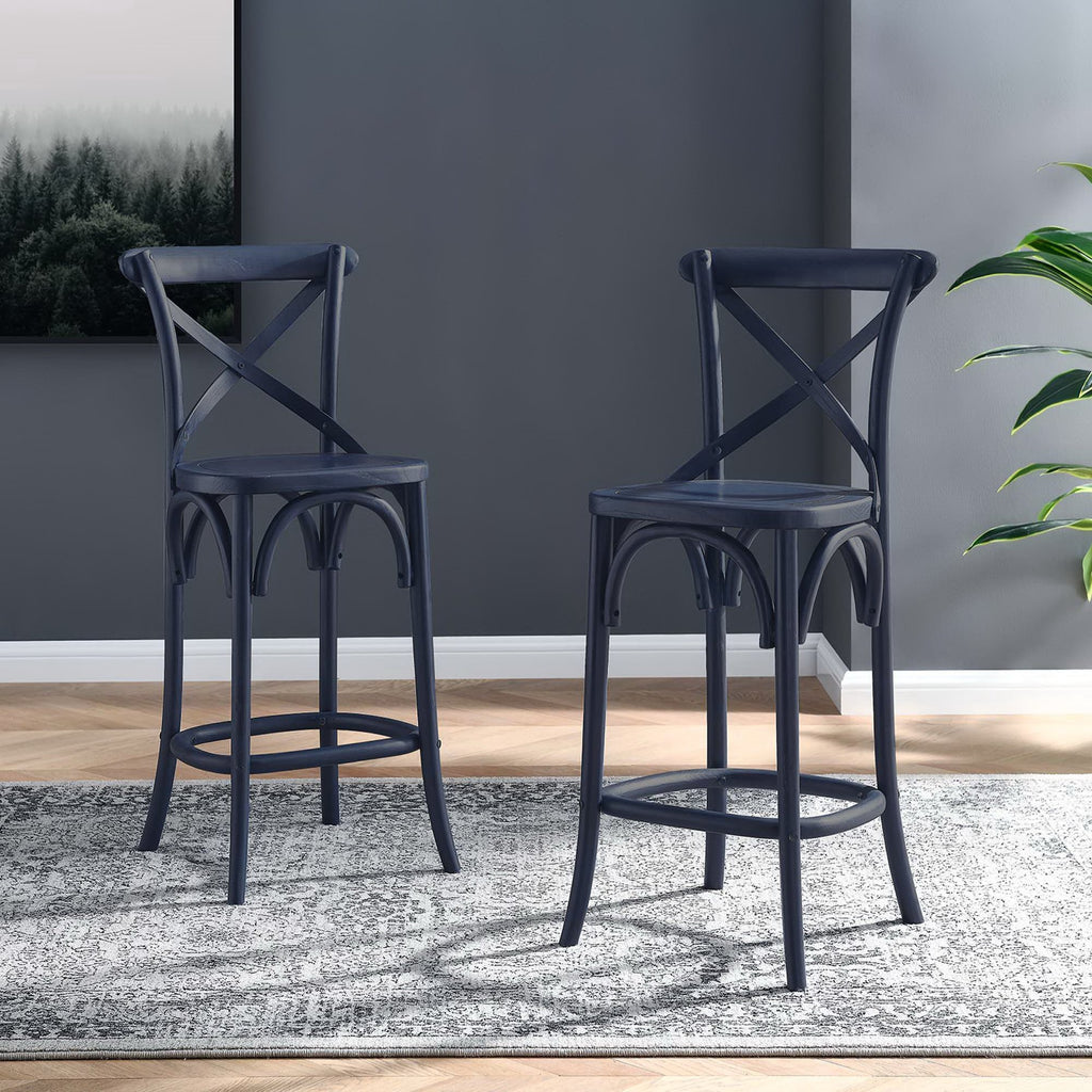 Gear Counter Stool - Midnight Blue (EEI-5562-MID)