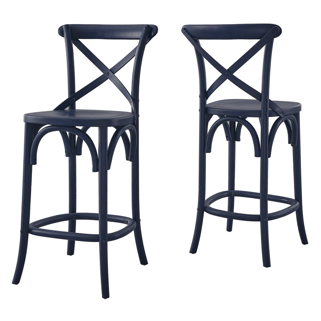Gear Counter Stool - Midnight Blue (EEI-5562-MID)