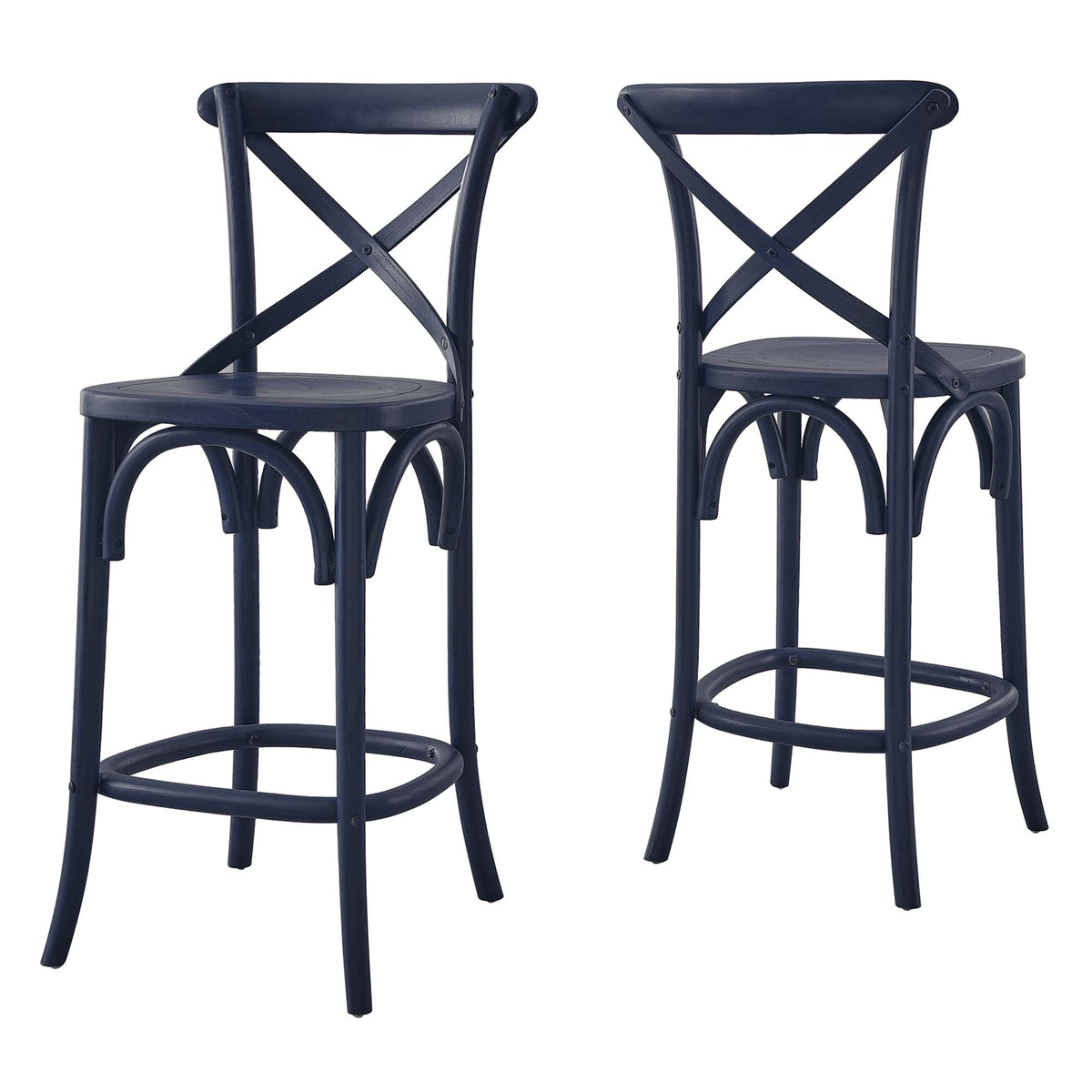 Gear Counter Stool - Midnight Blue (EEI-5562-MID)