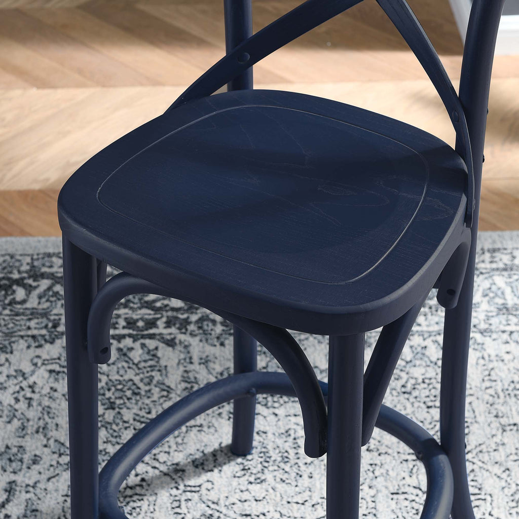 Gear Counter Stool - Midnight Blue (EEI-5562-MID)