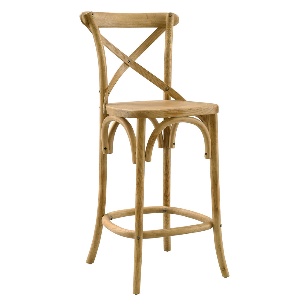 Gear Counter Stool - Natural (EEI-5562-NAT)
