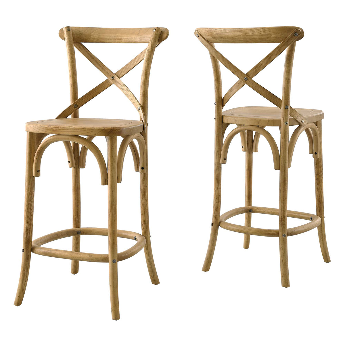 Gear Counter Stool - Natural (EEI-5562-NAT)