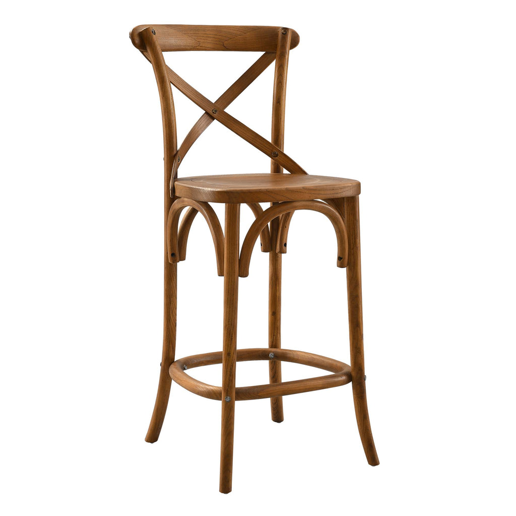 Gear Counter Stool - Walnut (EEI-5562-WAL)