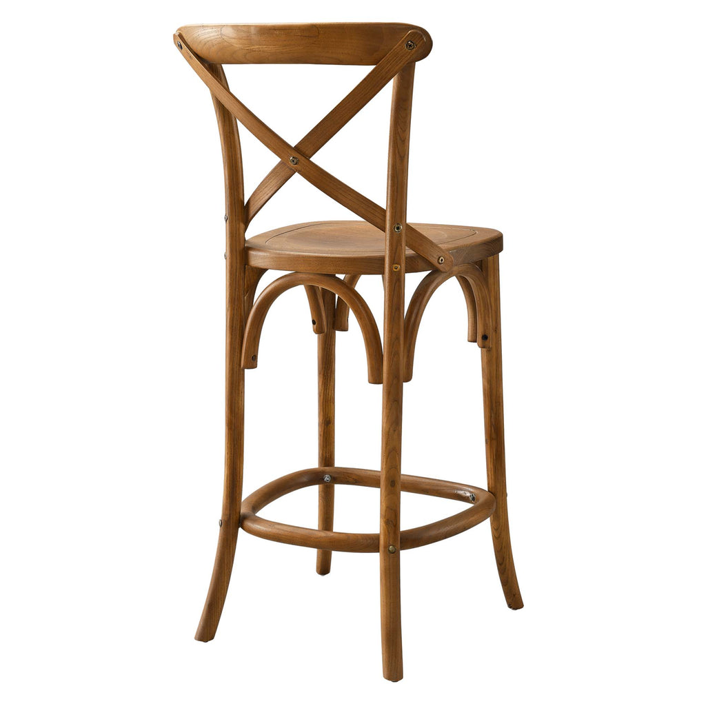 Gear Counter Stool - Walnut (EEI-5562-WAL)