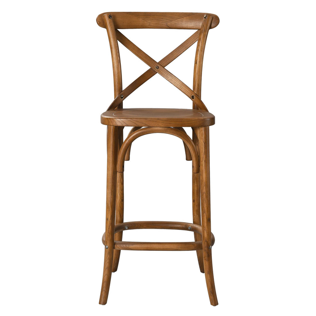Gear Counter Stool - Walnut (EEI-5562-WAL)