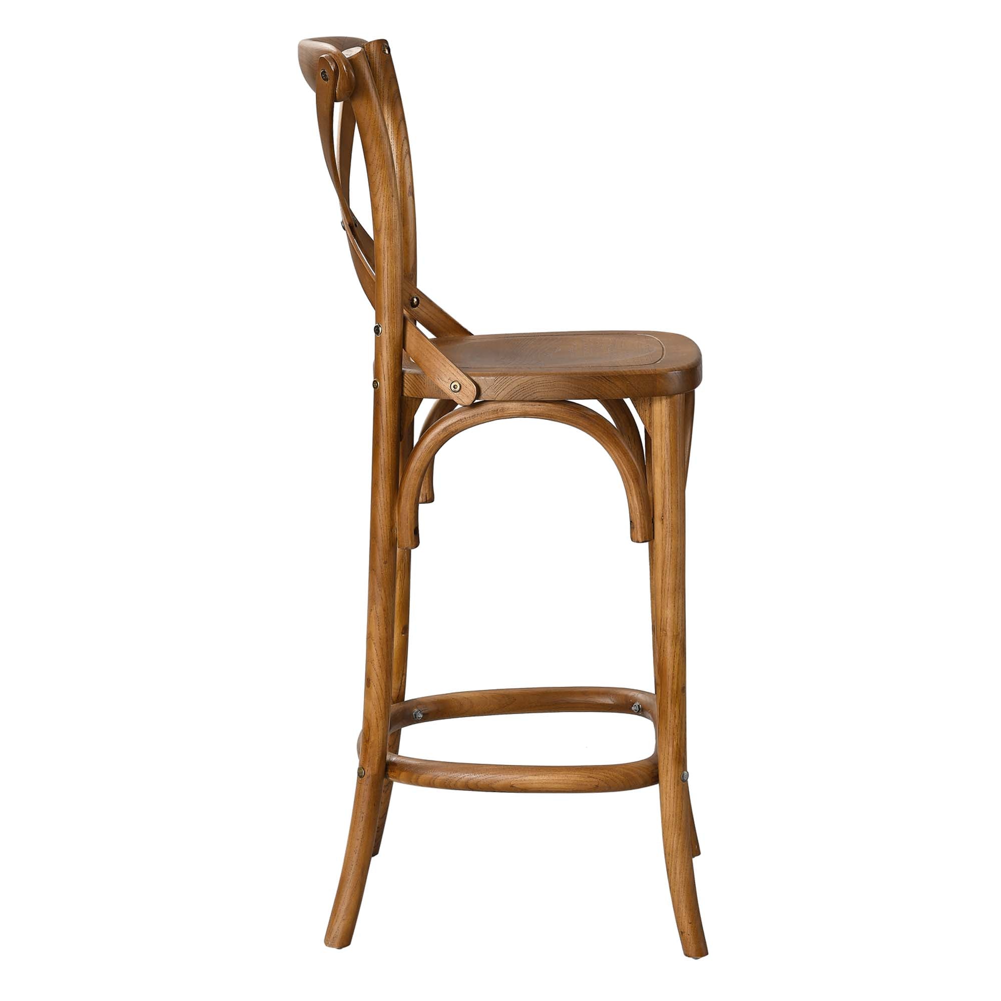 Gear Counter Stool - Walnut (EEI-5562-WAL)