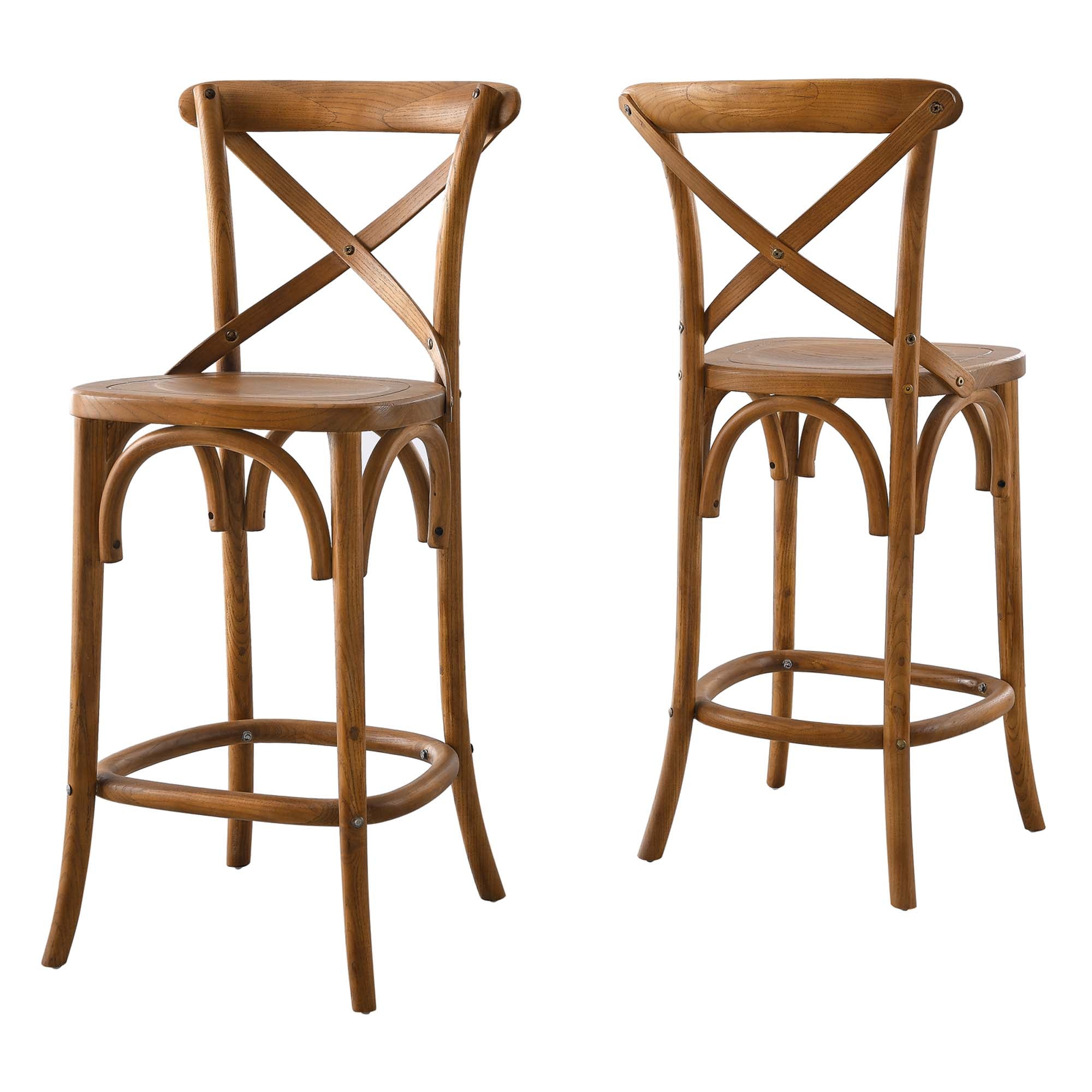 Gear Counter Stool - Walnut (EEI-5562-WAL)