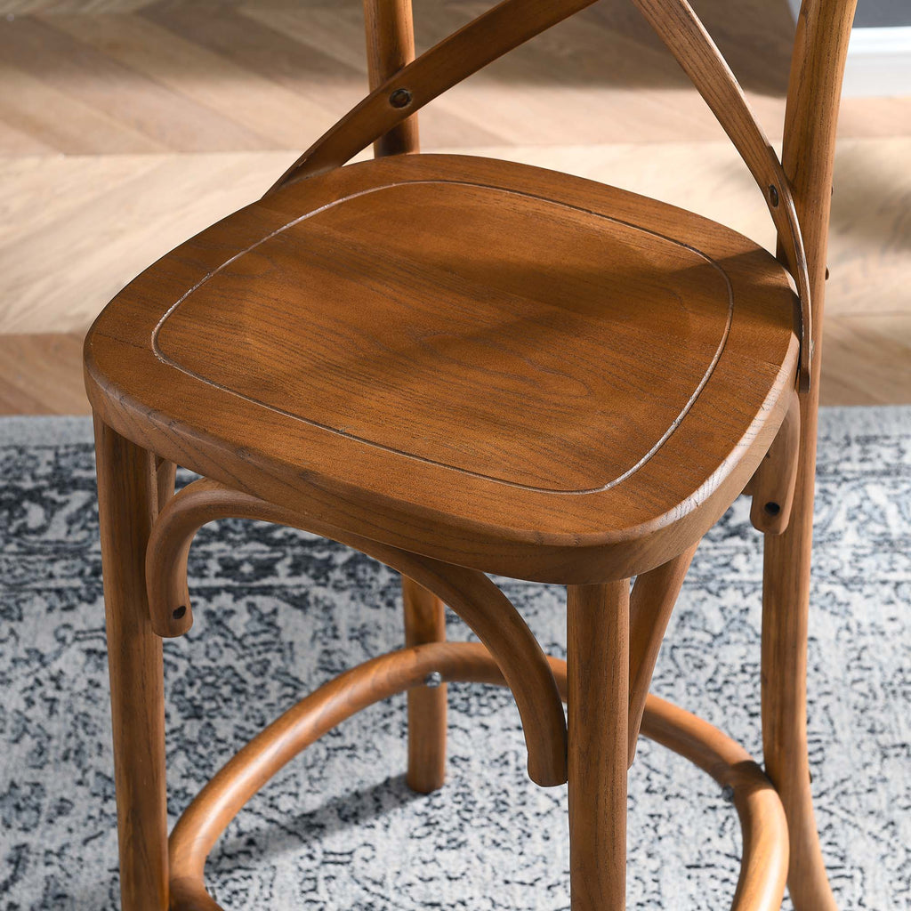 Gear Counter Stool - Walnut (EEI-5562-WAL)