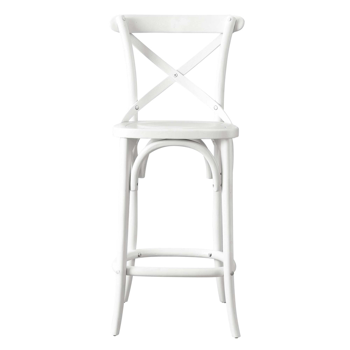Gear Counter Stool - White (EEI-5562-WHI)